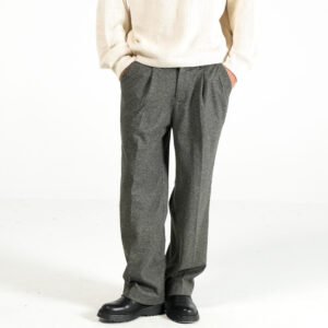 wool pleated pants